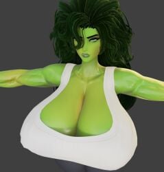 1girls 3d 3d_(artwork) angry ass bbw big_breasts blender_(software) breasts endlessillusion female female_only gigantic_breasts green_body green_eyes green_skin huge_breasts large_breasts marvel marvel_comics massive_ass massive_breasts massive_butt massive_thighs muscular muscular_female naughty_face nipples nude nude_female seductive_look she-hulk she-hulk_(endlessillusion) solo superhero