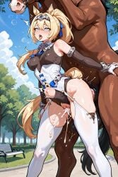 1girls ahe_gao ai_generated cum horsecock interspecies pussy sex sigrid_(zenless_zone_zero) vaginal_penetration zenless_zone_zero