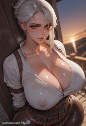 1girl ai_generated alternate_version_at_source big_ass big_breasts big_butt big_hips breasts child_bearing_hips ciri cleavage curvy curvy_body curvy_female curvy_figure hips_wider_than_shoulders huge_ass huge_breasts hypet shiny shiny_skin short_hair standing steam steaming_body tagme the_witcher_(series) the_witcher_3:_wild_hunt thick thick_ass thick_hips thick_legs thick_thighs thighs video_game_character video_games white_hair wide_hips