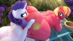 3d 4k anal anthro ass big_ass big_butt big_macintosh_(mlp) blender_(software) digital_media_(artwork) duo earth_pony equid equine female female_rimming_male friendship_is_magic hasbro hi_res horn horse male male/female mammal my_little_pony oral outside pony rarity_(mlp) rimming sex snuddy straight_hair unicorn