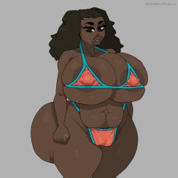 1girls african_american big_ass big_breasts big_butt black_female black_girl black_hair completely_nude completely_nude_female dark-skinned_female dark_skin huge_ass huge_breasts mask masked masked_female noirgutpunch nude nude_female pussy yelftea