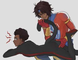 across_the_spider-verse cat_tail catboy marvel miles_morales miles_morales_(spider-verse) pavitr_prabhakar spider-man:_across_the_spider-verse yaoi