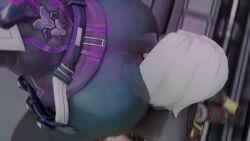 anilingus_through_clothes animated ashe_(overwatch) ass_on_face ass_sniffing big_ass facesitting fetish kishi overwatch overwatch_2 smothering sniffing_ass sombra stinkface tagme video