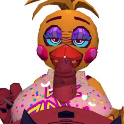 big_breast big_penis boobjob five_nights_at_freddy's precum stare toy_chica_(fnaf) withered_freddy