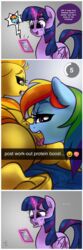 ... 2016 absurd_res alicorn animal_genitalia animal_pussy anus ass clitoris comic cutie_mark dialogue dock english_text equine equine_pussy feathered_wings feathers female feral friendship_is_magic glowing hair half-closed_eyes hi_res hooves horn horse kinkypinkie levitation looking_at_viewer looking_back lying magic mammal multicolored_hair my_little_pony on_front open_mouth oral pony purple_eyes pussy rainbow_dash_(mlp) rainbow_hair raised_tail selfie sex shocked spitfire_(mlp) text tongue tongue_out twilight_sparkle_(mlp) two_tone_hair wings wonderbolts_(mlp) yuri