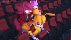 1boy 2futas 3d amy_rose animated anthro bunnie_rabbot clothed_masturbation clothed_sex clothing countersfm fast_sex fast_thrusts futanari futanari/male futanari_penetrated implied_futanari intersex large_breasts male male_on_futa masturbating masturbation mp4 no_sound penis public sex sonic_(series) sonic_the_hedgehog_(archie) tagme video