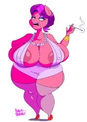 1girls 1milf anthro big_breasts big_hips breasts cigarette earth_pony equine female female_anthro female_focus female_only friendship_is_magic hasbro hips huge_breasts mare mature mature_female milf mother my_little_pony necklace nipple_bulge nipples open_mouth pearl_necklace pony smoking smutbooru spoiled_rich_(mlp) transparent_background wide_hips