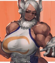 big_breasts dark-skinned_female huge_breasts ibuo miruko my_hero_academia rumi_usagiyama