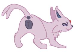 anatomically_correct anatomically_correct_genitalia anatomically_correct_pussy anus chest_tuft digital_media_(artwork) eeveelution espeon female feral forked_tail generation_2_pokemon genitals low_res microsoft_paint_(artwork) nintendo pokemon pokemon_(species) purple_body purple_eyes pussy remruff smile smiling_at_viewer smirk smirking_at_viewer solo tail tuft unusual_anatomy unusual_tail