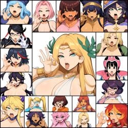 20girls ai_generated alien alien_girl ancient_greece android android_18 animal_ears anubis aphrodite artoria_pendragon artoria_pendragon_(lancer) ashido_mina bayonetta bayonetta_(character) black_hair bleach bleach:_the_thousand-year_blood_war blonde_hair blue_eyes blue_hair chichi cleavage collage crossover dark-skinned_female dark_skin dc dc_comics dora_marquez dora_the_explorer dragon_ball dragon_ball_super dragon_ball_z eastern_and_western_character egyptian egyptian_mythology facing_viewer fairy_tail fate_(series) fellatio_gesture female filia_(skullgirls) genshin_impact glasses goddess greek_mythology huge_breasts inviting_to_sex jackal juvia_lockser kill_la_kill koriand'r large_breasts latina laurel_crown long_hair looking_at_viewer mask matoi_ryuuko mature_female milf mina_ashido mona_(genshin_impact) mullon my_hero_academia my_little_pony mythology naruto naruto_(series) novelai open_mouth orange_body pink_body pink_hair pokemon_sm rainbow_mika red_hair robot_girl sakura_haruno scooby-doo shihouin_yoruichi skullgirls starfire street_fighter street_fighter_v suggestive suggestive_gesture sunset_shimmer tagme tamaranean tongue top_heavy tsunade two-tone_hair upper_body uvula velma_dinkley wicke_(pokemon) wizard_hat wrestler