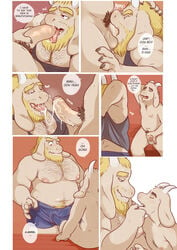 ... 2016 age_difference anthro asgore_dreemurr asriel_dreemurr balls beard belly blonde_hair blush body_hair boss_monster bulge caprine chest_hair claws close-up closed_eyes clothed clothing comic cum cum_in_mouth cum_inside cum_on_tongue cupping_chin dialogue duo english_text erection erection_under_clothes facial_hair father father_and_son front_view fur glitter_trap_boy goat hair half-closed_eyes hi_res humanoid_penis imminent_kiss incest larger_male looking_pleasured male male_only mammal mature_male musclegut navel nipples nude older_male oral parent pecs penis penis_outline pubes seductive sex size_difference slightly_chubby smaller_male smile son sweat text tongue topless uncut undertale vein video_games white_fur yaoi younger_male