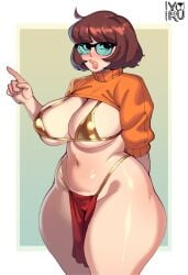 1girls breasts female female_only high_resolution large_ass looking_at_viewer nocturne_nsfw scooby-doo solo thick_thighs thighs velma_dinkley very_high_resolution wide_hips