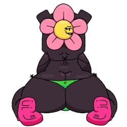 animated battle_for_dream_island braces flower_(bfdi) noapple7403 object_shows sandals twerking underwear