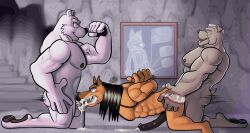 2021 abs anal anal_sex animal_genitalia animal_penis anthro anthro_on_anthro anthro_penetrated archie_comics arms_tied augustus_the_polar_bear balls bear bodily_fluids bottomwear bound brown_body bulldog canid canine canis clothing cum cum_from_mouth cum_in_ass cum_in_mouth cum_inside detailed_background digital_media_(artwork) domestic_dog equid equine equine_genitalia equine_penis erection facial_hair feet fellatio flexing fur gay gay_sex genital_fluids genitals george_sommersby grey_body group group_sex hair hi_res horse hunter-husky internal internal_anal internal_oral male male/male male_penetrated male_penetrating male_penetrating_male mammal mastiff molosser motion_lines muscular muscular_male nipples nude oral pecs penetration penile penis polar_bear sega sex sir_connery sonic_(series) sonic_the_hedgehog_(archie) sonic_the_hedgehog_(comics) sonic_the_hedgehog_(series) spitroast tail threesome trio ursine vein veiny_muscles white_body