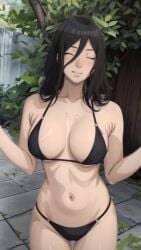 2dpocketgirls 9:16 ai_assisted big_breasts bikini black black_bikini blush boruto:_naruto_next_generations bouncing_breasts dancing eyes female female_only hair hyuuga_hanabi looking_at_viewer shorter_than_30_seconds smile tagme vertical_video video white