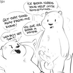 angry balls bear duo erection grizzly_(character) grizzly_bear humanoid_penis ice_bear male mammal penis polar_bear unknown_artist we_bare_bears yaoi