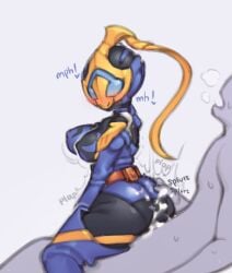 1boy 1boy1girl 1girls anon artist_name artist_request ass ass_cleavage ass_focus ass_grab assjob assjob_paizuri assjob_through_clothes booty breasts buttjob covered_buttjob cum cum_on_ass female female_focus female_on_top heavy_breathing helmet kamen_rider kamen_rider_jeanne kamen_rider_revice_(series) large_breasts looking_at_partner looking_pleasured male/female orgasm orgasm_face sakura_igarashi thick_thighs thighhighs thighs