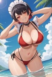 ai_generated bikini ellen_joe light-skinned_female lokokabooster69 zenless_zone_zero