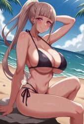 ai_generated big_breasts bikini imaizumin-chi_wa_douyara_gal_no_tamariba_ni_natteru_rashii kurumizaka_ruri lokokabooster69