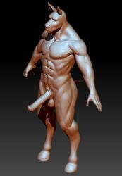 2016 3d animal_genitalia animal_penis balls equine equine_penis horse horsecock male male_only mammal navel nude penis simple_background solo vck zbrush