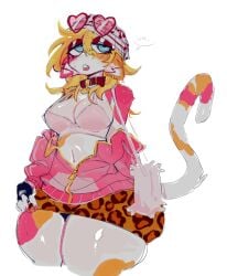 1girls big_breasts bimbo bimbo_body bimbo_lip bimbofication breasts cat_ears cat_girl cat_tail catgirl female female_focus female_only feminization fortnite fortnite:_battle_royale fur furry furry_female furry_only meow_skulls_(fortnite) ponyzilla prostitution short_skirt