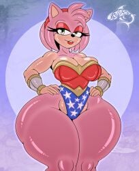 1female 1girls amy_rose ass big_ass big_breasts big_thighs bracelets breasts corset cosplay curvy curvy_body curvy_female curvy_figure eyeshadow female female_only furry gigantic_thighs hand_on_hip hands_on_hips hourglass_figure huge_ass huge_thighs hyper_ass hyper_thighs lipstick massive_thighs mature mature_body mature_figure mature_woman milf mommy renegade-157 round_ass round_breasts sega small_waist solo solo_female sonic_(series) sonic_the_hedgehog_(series) thick thick_ass thick_thighs thighs thighs_bigger_than_head underwear voluptuous voluptuous_female wide_hips wide_hips	 wonder_woman_(cosplay)