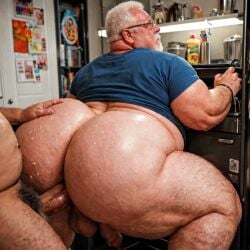 2boys ai_art ai_generated anal anal_sex ass balls beard bestdaddysbutt big_ass big_butt body_hair bubble_ass bubble_butt chubby chubby_male daddy dat_ass dilf dumptruck_ass dumptruck_butt facial_hair fat fat_ass fat_male gay gay_sex glasses grandfather grandpa male male/male male_only male_penetrated male_penetrating_male massive_ass massive_butt mature mature_male muscular muscular_male older_male overweight overweight_male partially_clothed penis pubic_hair realistic sex white_beard white_hair