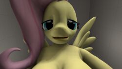 1girls 3d anthro breasts cleavage clothed clothes cowgirl_position equine female fluttershy_(mlp) friendship_is_magic happy horse ipwnd looking_at_viewer mammal model my_little_pony on_top open_mouth pegasus pony pov sex solo source_filmmaker straight_hair wings