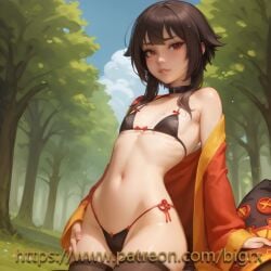 ai_generated bigrx bikini kono_subarashii_sekai_ni_shukufuku_wo! megumin seductive