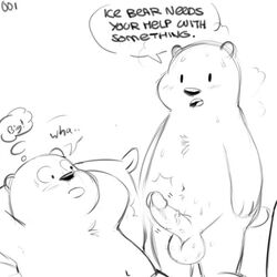 balls bear duo erection grizzly_(character) grizzly_bear humanoid_penis ice_bear male mammal penis polar_bear unknown_artist we_bare_bears yaoi