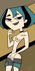 1girls big_breasts blue_hair blue_lipstick cartoon_network drawing erotic_painting fanart female fresh_tv gwen_(tdi) large_breasts naked naked_female naturalist nipples nude nude_cartoons nude_female nudist petrikov767 screaming_gophers teletoon tits_out total_drama total_drama:_action total_drama_(series) total_drama_island warner_bros warner_brothers