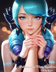 ai_generated arms_restrained blue_eyes bondage bondage_gear bound bound_position chains collar delicate_hands dominance female full_lips gwen gwen_(league_of_legends) handcuffs hands_bound hands_tied high_cheekbones kinky league_of_legends leather long_curly_hair long_eyelashes marytheenr34 pale_skin restrained_arms restraint restraints rope rope_bondage rope_tied round_cheeks slender_build small_nose soft_jawline stitched_seams submission teal_hair thin_eyebrows tied_behind_back tied_tight tied_up wrists_bound