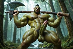 ai_generated ass axe bara bara_tits big_ass big_butt big_muscles big_pecs big_penis bubble_butt completely_naked completely_naked_male completely_nude completely_nude_male enormous_ass enormous_butt fat_ass fat_butt forest gay gigantic_ass gigantic_butt glistening glistening_body glistening_skin greataxe green_body green_skin huge_ass huge_butt huge_cock huge_muscles humanoid large_ass large_butt large_muscles large_pecs large_penis male male_only massive_ass massive_butt monster_cock muscles muscular muscular_anthro muscular_arms muscular_ass muscular_back muscular_legs muscular_male muscular_thighs naked naked_male nature nature_background nonhuman nude nude_male orc orc_male outdoors penis shiny_ass shiny_body shiny_skin solo_male thick_ass thick_butt thick_thighs tusks veiny_muscles zodoai