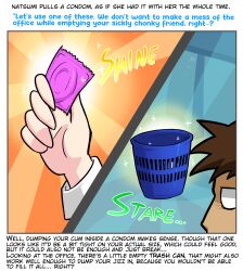 bin bucket comic condom natsumi_(vkid) oc original_character text vkid
