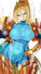 armored samus from metroid by yasaikakiage