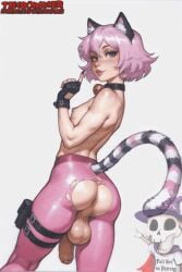 ai_assisted ai_generated animated animated_image animation anus ass back_view backsack bell big_balls big_penis blue_eyes bouncing_ass bouncing_balls bouncing_butt bouncing_penis cat_ears cat_humanoid cat_tail catboy catrin_glitch_(fortnite) collar femboy femboy_only fingerless_gloves foreskin fortnite fortnite:_battle_royale freckles freckles_on_face freckles_on_shoulders girly gloves green_eyes hair_between_eyes heterochromia hung_trap kemonomimi large_penis lipstick looking_at_viewer makeup male more_at_source otoko_no_ko pantyhose penis perineum petite petite_body petite_male pink_lipstick pink_pantyhose rule_63 short_hair sissy skinny skinny_male standing tagme testicles thecoomjurer tomgirl trap twerking twink video white_hair