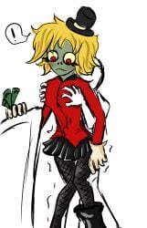 1girls black_socks blonde_hair breasts cum_inside enjoying_sex expression female funhouse_mirror_zombie hair long_legs male male/female nipples plants plants_vs._zombies plants_vs_zombies plants_vs_zombies_2:_reflourished pvz pvz_2 red_clothes sexy socks surprised thick thighs zombie zombie_girl