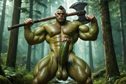 ai_generated ass axe bara bara_tits big_ass big_butt big_muscles big_pecs big_penis bubble_butt completely_naked completely_naked_male completely_nude completely_nude_male enormous_ass enormous_butt fat_ass fat_butt forest gay gigantic_ass gigantic_butt glistening glistening_body glistening_skin greataxe green_body green_skin huge_ass huge_butt huge_cock huge_muscles humanoid large_ass large_butt large_muscles large_pecs large_penis male male_only massive_ass massive_butt monster_cock muscles muscular muscular_anthro muscular_arms muscular_ass muscular_back muscular_legs muscular_male muscular_thighs naked naked_male nature nature_background nonhuman nude nude_male orc orc_male outdoors penis shiny_ass shiny_body shiny_skin solo_male thick_ass thick_butt thick_thighs tusks veiny_muscles zodoai