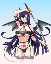 busujima saeko from highschool of the dead by heyreza.art