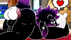 16:9 2d_animation anal anal_sex animated anthro anthro_focus anthro_penetrated anus ass audible_ejaculation backsack ball_slap balls balls_deep bed bedroom bedroom_sex black_body bodily_fluids bouncing_balls bound cum cum_from_ass cum_in_ass cum_inside cum_on_balls disembodied_penis duo ejaculation erection femboy firry from_behind_position fur furniture gay genital_fluids genitals glistening_eyelids hair heart_symbol hi_res hideki_moshi hug hugging_object hugging_pillow lagomorph leaking_cum leporid looking_back lying male male/male male_on_anthro male_penetrated male_penetrating male_penetrating_male mammal moon night nude on_bed open_mouth penetration penile penile_penetration penis penis_in_ass piercing pillow rabbit sex short_playtime simple_background slap solo_focus sound tagme tail video widescreen
