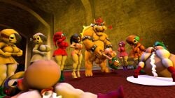 16:9 1boy 3d 3d_(artwork) 9girls absurd_res anthro anthro_male ass balls belly big_ass big_belly big_breasts big_butt big_thighs bodily_fluids boiboi9999 boots bowser breasts bubble_ass bubble_butt butt clothed clothing collar cum cum_inside curvy curvy_female digital_media_(artwork) female genital_fluids genitals group hair heels hi_res high_heel_boots horns humanoid humanoid_female humanoid_on_anthro inflation jewelry kabalmystic_(style) larger_male legwear light-skinned_female light-skinned_females light_skin male male/female mammal mario_(series) mask multiple_girls muscular nintendo nipples passbass penetration penis reptile scalie sex shell shy_gal shy_gal_black shy_gal_blue shy_gal_green shy_gal_orange shy_gal_purple shy_gal_red shy_gal_white shy_gal_yellow shyguy smaller_female sole_male source_filmmaker_(artwork) spikes straight straight_sex thick thick_ass thick_butt thick_hips thick_thighs thighs wide_hips widescreen