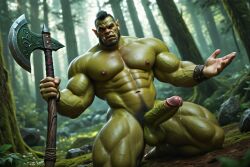 ai_generated ass axe bara bara_tits big_ass big_butt big_muscles big_pecs big_penis bubble_butt completely_naked completely_naked_male completely_nude completely_nude_male enormous_ass enormous_butt fat_ass fat_butt forest gay gigantic_ass gigantic_butt glistening glistening_body glistening_skin green_body green_skin huge_ass huge_butt huge_cock huge_muscles humanoid large_ass large_butt large_muscles large_pecs large_penis male male_only massive_ass massive_butt monster_cock muscles muscular muscular_anthro muscular_arms muscular_ass muscular_back muscular_legs muscular_male muscular_thighs naked naked_male nature nature_background nonhuman nude nude_male orc orc_male outdoors penis shiny_ass shiny_body shiny_skin solo_male thick_ass thick_butt thick_thighs tusks veiny_muscles zodoai