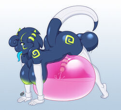 1futa 2016 anthro balloon balls big_balls big_breasts breasts chest_tuft clothing cum cum_in_slime cumshot dax daxzor dickgirl dragon elbow_gloves futa_only futanari gloves green_eyes hair intersex jelly_balloon legwear long_tongue markings orgasm penis penis_milking scalie slime_penetrated solo solo_futa striped_penis thigh_highs tongue tongue_out tuft