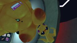 3d breasts chubby chubby_anthro chubby_female curvy dommy_mommy fat_ass five_nights_at_freddy's fnaf fnia massive_ass massive_breasts milf original peace_sign sloppy_lard_stuffer solo tits_bigger_than_head tits_out tounge_out tounge_purple toy_chica_(fnaf) toy_chica_(justminkov) truemuffin white_eyes wobbling_ass wobbling_belly yellow_body
