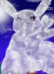 after_sex anthro anus bodily_fluids breasts cum cum_covered cum_drip cum_from_pussy cum_from_vagina cum_in_mouth cum_in_pussy cum_in_vagina cum_inside drinking drinking_cum dripping duo erection female generation_1_pokemon genital_fluids genitals ghost heart_eyes heart_symbol hi_res looking_at_viewer looking_down low-angle_view male mammal messy navel night nintendo nippel nude nude_anthro open_mouth peakychu penis pikachu plant pokemon pokemon_(species) pokemorph pokopia purple_eyes rodent silavos sky smile solo spirit spread_pussy spread_vulva spreading star teeth translucent usuchu vulva watermark white_body x-ray_view