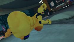3d breasts chubby chubby_anthro chubby_female curvy dommy_mommy fat_ass five_nights_at_freddy's fnaf fnia massive_ass massive_breasts milf original peace_sign sloppy_lard_stuffer solo tits_bigger_than_head tits_out tounge_out tounge_purple toy_chica_(fnaf) toy_chica_(justminkov) truemuffin vrchat white_eyes wobbling_ass wobbling_belly yellow_body
