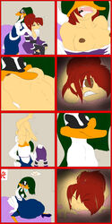 absurd_res anthro ass avian bed bird breasts clothing dress female forced hair hi_res high_heels human internal leslie_dipietro mammal nipples nude pred_quest red_hair samanthaweltzin same_size stomach swallowing swan tales_of_(series) tales_of_symphonia upside-down voluptuous vore yuri