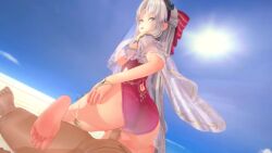 1boy 1girls 3d 3d_(artwork) 3d_animation animated animation ass ass_focus audio beach beach_sex big_ass big_butt breasts breasts_out butt_focus carlotta_(wuthering_waves) cowgirl_position dark-skinned_male giddora koikatsu longer_than_10_seconds no_bra oblivionis19 oblivionis_art passionate passionate_sex penetration pov pov_eye_contact pov_male public_sex red_swimsuit red_swimwear reverse_cowgirl_position sex sex_from_behind shorter_than_30_seconds silver_eyes small_breasts sound sound_effects straight swimsuit swimsuits swimwear tagme vaginal_penetration vaginal_sex video video_game video_game_franchise video_games white_hair wuthering_waves