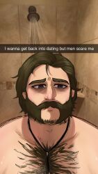 blue_eyes chest_hair daddy dilf dispatch_(game) hairy hairy_chest male_only meme meme_reference morangobites moustache phenomaman solo