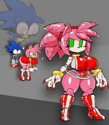 amy rose from cartoonish by kimmythefem
